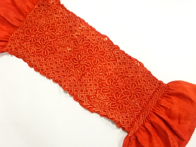 正絹　絞り　帯揚げ